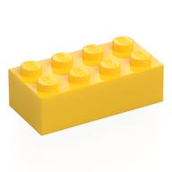 Brick 2 x 4 with 'PLAY DAY' Print