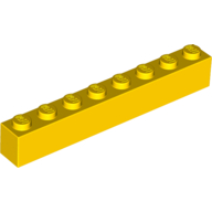 Brick 1 x 8 with 'DUNLOP' Print