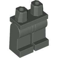 Деталь LEGO Hips and Brown Legs, Темно-серый