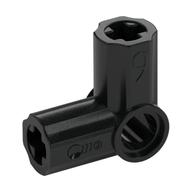 Деталь LEGO Technic Axle and Pin Connector Angled #6 - 90°, Серебристый металлик