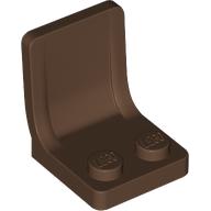 Деталь LEGO Minifig Seat 2 x 2 with Center Sprue Mark, Коричневый