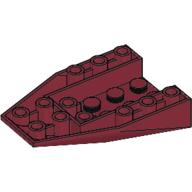 Деталь LEGO Wedge 6 x 4 Inverted with 2 Stud Connections, Темно-красный