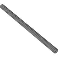 Деталь LEGO Hose, Ribbed 7mm D. 19L, Жемчужный светло-серый