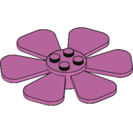 Деталь LEGO Propeller 6 Blade Fan 8 x 8, Средне-темный розовый