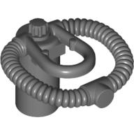 Деталь LEGO Minifig Neckwear Scuba Tank, Axle Holder, Темный сине-серый