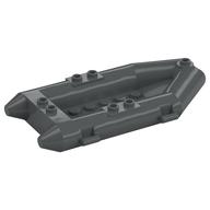 Деталь LEGO Boat / Rubber Raft / Dinghy 6 x 10, Темный сине-серый