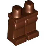 Деталь LEGO Hips and Reddish Brown Legs, Красно-коричневый