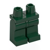 Деталь LEGO Hips and Dark Green Legs, Темно-зеленый