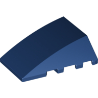 Набор LEGO Wedge Curved 4 x 4 No Top Studs with Lime Spot, Eyes print, Темно-синий