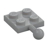 Деталь LEGO Пластина специальная 2 x 2, с шаровым пальцем, Светлый сине-серый
