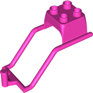 Деталь LEGO Duplo Animal Accessory Horse Harness, Темно-розовый