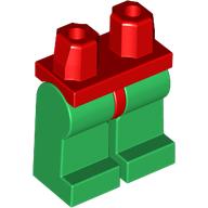 Деталь LEGO Hips and Green Legs, Красный