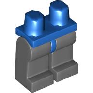 Деталь LEGO Hips and Dark Bluish Gray Legs, Голубой