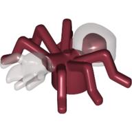 Деталь LEGO Insect, Ant with Lower Antistud with Marbled Trans-Black Pattern, Темно-красный