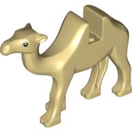 Деталь LEGO Animal, Camel with Black Eyes print, Песочный