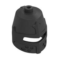 Деталь LEGO Minifig Helmet Castle Closed with Eye Slit, Жемчужный титановый