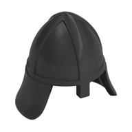 Деталь LEGO Minifig Helmet Castle with Neck Protector, Жемчужный титановый