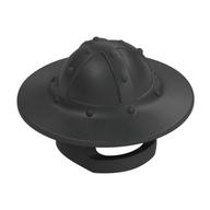 Деталь LEGO Minifig Helmet with Chinstrap and Wide Brim, Жемчужный титановый
