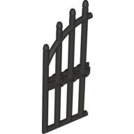 Деталь LEGO Gate 1 x 4 x 9 Arched with Bars and Three Studs, Жемчужный титановый