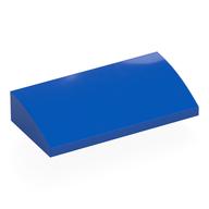 Деталь LEGO Slope Brick Curved 2 x 4 x 2/3 No Studs with Parchment Scroll, 'The Magic of Play' print, Голубой
