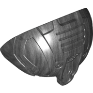 Деталь LEGO Hero Factory Shoulder Armor, Rounded, Жемчужный титановый