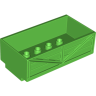 Деталь LEGO Duplo, Train Wagon (fits 2 x 6 car / train bases), Ярко-зеленый