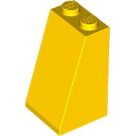 Деталь LEGO Скос 75° 2 x 2 x 3, со сплошными штырьками, Желтый