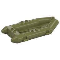 Деталь LEGO Boat / Rubber Raft / Dinghy 6 x 10, Оливковый