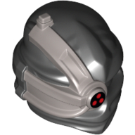 Деталь LEGO Minifig Wrap with Cyborg Eyepiece and Triple Red Sensor Print (Nindroid), Черный