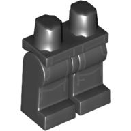 Деталь LEGO Hips and Black Legs with Imperial Gunner Print, Черный