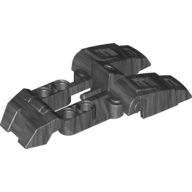 Деталь LEGO Hero Factory Foot, Large with 2 Toes, Жемчужный титановый
