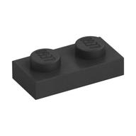 Деталь LEGO Пластина 1 x 2, Жемчужный титановый