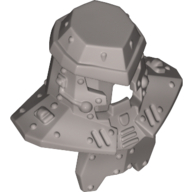 Деталь LEGO Minifig Head Armor with Rivets , Серебристый металлик