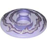 Dish 2 x 2 Inverted [Radar] with Lavender and White Electricity Print