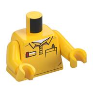 Деталь LEGO Torso Shirt, Pocket, Pen / LEGO Logo on the Back Print, Yellow Arms and Hands, Желтый
