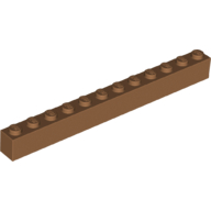 Деталь LEGO Кирпичик 1 x 12, Средне-темный телесный