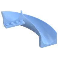 Деталь LEGO Friends Slide Curved, Ярко-светло-голубой