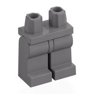 Деталь LEGO Hips and Flat Silver Legs, Матовый серебристый
