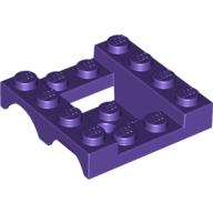 Деталь LEGO MUDGUARD 4x4x1 1/3 W/4,85 HOLE, Темно-фиолетовый