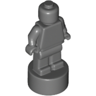 Деталь LEGO Minifig Trophy Statuette, Темный сине-серый