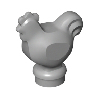 Деталь LEGO Chicken, Светлый сине-серый