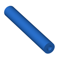 Деталь LEGO Hose, Pneumatic 4mm D. 4L, Голубой