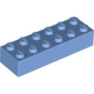 Деталь LEGO Кирпичик 2 x 6, Средне-голубой