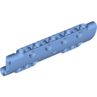 Деталь LEGO Technic Panel Curved 11 x 3 with 10 Pin Holes through Panel Surface, Средне-голубой