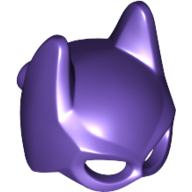 Деталь LEGO Batgirl's mask, Темно-фиолетовый
