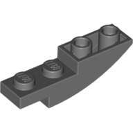 Набор LEGO Slope Curved 4 x 1 Inverted, Темный сине-серый