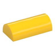 Деталь LEGO Кирпичик изогнутый изогнутый верхний 2 x 4, без штырьков, без паза, Желтый