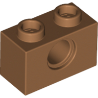 Набор LEGO Technic Brick 1 x 2 [1 Hole], Medium Dark Flesh