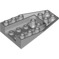 Деталь LEGO Wedge 6 x 4 Inverted with 4 Stud Connections, Светлый сине-серый