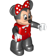 Деталь LEGO Duplo Figure Minnie Mouse In Red Clothes, Красный